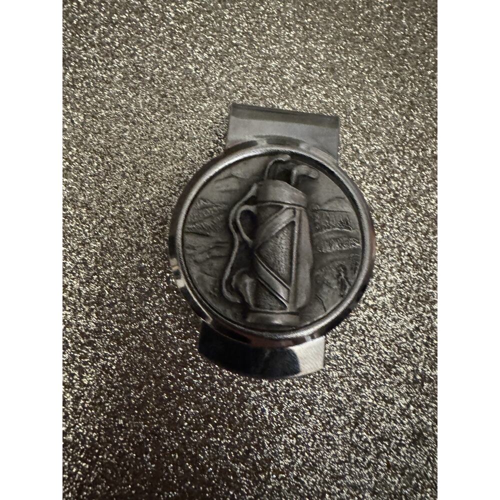 Vintage Golf Bag Money Clip Golfing Golfer USA Made